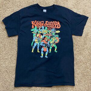 King Gizzard & The Lizard Wizard band tee - official merch, Masters black